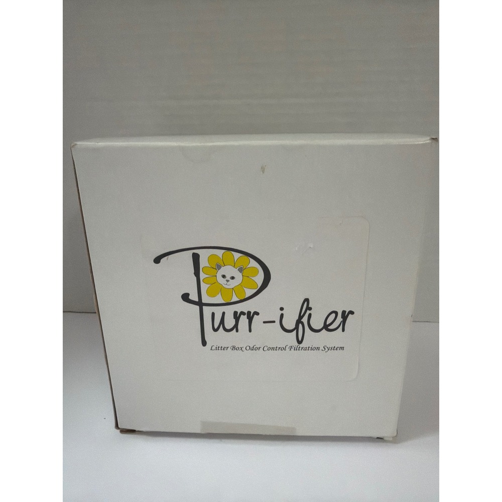 Purr-ifier Litter Box Odor Control Filtration System Beige Cat Deodorizer Kit